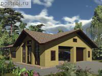 A-068-1K проект одноэтажного гаража из кирпича размером 10 на 9 