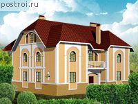 A-478-2K проект двухэтажного дома из кирпича с мансардой размером 13 на 16 