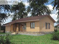 C-054-1P проект одноэтажного дома из пеноблока размером 9 на 10 