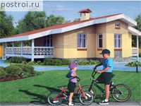 E-126-1P проект одноэтажного коттеджа из газобетона размером 14 на 15 