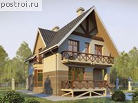 E-161-1K проект двухэтажного дома из кирпича размером 12 на 8 