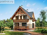 E-161-2K проект двухэтажного дома из кирпича размером 15 на 8 