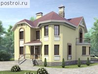 E-230-1P проект двухэтажного дома из газобетона размером 14 на 12 