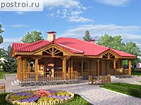 F-150-1D проект одноэтажной деревянной бани размером 9 на 13 