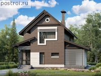 F-163-1P проект двухэтажного дома из пеноблоков размером 14 на 10 