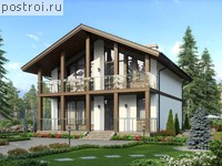 G-161-1P проект двухэтажного дома из пеноблоков размером 10 на 12