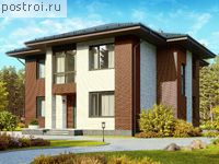 G-233-1P проект двухэтажного дома из газобетона размером 14 на 13 