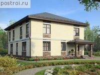 G-295-1K проект двухэтажного дома из кирпича размером 16 на 13