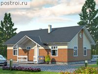 H-089-1S проект одноэтажного каркасного дома размером 8 на 12