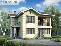 H-143-1P проект двухэтажного дома из газобетона размером 11 на 10 