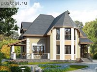 H-193-1P проект двухэтажного коттеджа из пенобетона размером 9 на 12 