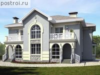 H-278-1K проект двухэтажного дома из кирпича размером 11 на 17 