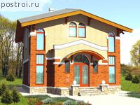 J-123-1P проект двухэтажного коттеджа из газобетона размером 14 на 9 