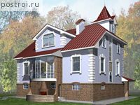 K-320-1K проект трехэтажного дома из кирпича размером 9 на 14 