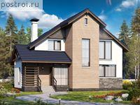 L-142-1P проект двухэтажного дома из газобетона размером 12 на 11 