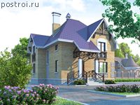 L-184-1K проект двухэтажного дома из кирпича размером 10 на 11