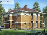 M-306-1K проект двухэтажного коттеджа из кирпича размером 19 на 16 