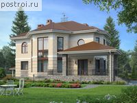 M-410-1K проект двухэтажного дома из кирпича с цоколем размером 15 на 16 