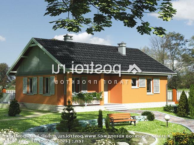 A-081-1P проект одноэтажного дома из пеноблока размером 9 на 12 