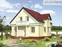 A-127-1P проект одноэтажного коттеджа из газобетона с мансардой размером 9 на 10 