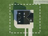 A-163-1P проект одноэтажного дома из пеноблоков с мансардой и гаражом размером 10 на 12 