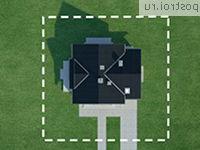 A-182-1P проект одноэтажного дома из пеноблоков с мансардой и гаражом размером 8 на 13 