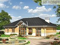 A-183-1K проект одноэтажного коттеджа из кирпича размером 10 на 16 