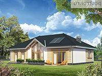 A-195-1P проект одноэтажного коттеджа из пенобетона размером 10 на 16 