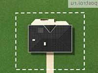 A-195-1P проект одноэтажного коттеджа из пенобетона размером 10 на 16 