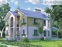 A-208-1P проект двухэтажного дома из пеноблоков размером 12 на 11 