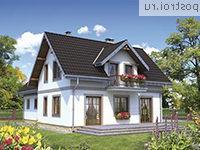 A-218-1P проект одноэтажного дома из пенобетона с мансардой и гаражом размером 11 на 15 