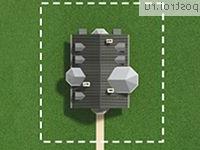 A-222-1P проект одноэтажного коттеджа из газобетона с мансардой размером 14 на 13 