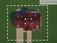 A-223-1P проект одноэтажного коттеджа из газобетона с мансардой и гаражом размером 10 на 17 