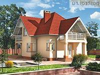 A-236-1K проект двухэтажного коттеджа из кирпича размером 12 на 10 