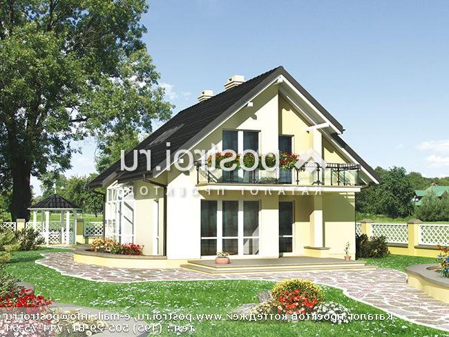 A-239-1P проект одноэтажного дома из газобетона с мансардой размером 11 на 10 