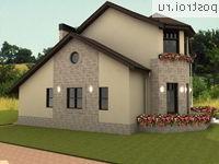 A-245-1P проект двухэтажного дома из газобетона размером 12 на 15 