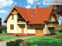 A-249-1P проект двухэтажного дома из газобетона с подвалом и мансардой и гаражом размером 12 на 13 