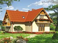 A-249-1P проект двухэтажного дома из газобетона с подвалом и мансардой и гаражом размером 12 на 13 