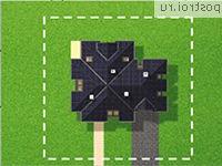 A-254-1P проект одноэтажного коттеджа из пеноблоков с мансардой и гаражом размером 13 на 16 