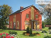 A-272-1K проект двухэтажного дома из кирпича размером 12 на 8 