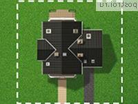 A-282-1P проект одноэтажного дома из пеноблоков с мансардой и гаражом размером 10 на 13 