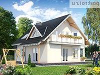 A-293-1K проект одноэтажного дома из кирпича с мансардой и гаражом размером 11 на 14 