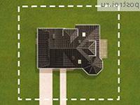 A-305-1P проект одноэтажного коттеджа из пенобетона с мансардой и гаражом размером 12 на 16 