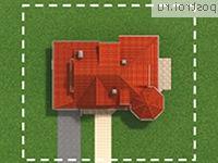 A-311-1K проект одноэтажного дома из кирпича с мансардой и гаражом размером 12 на 17 