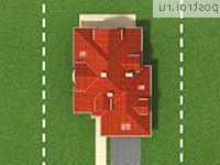 A-347-1P проект одноэтажного дома из газобетона с мансардой и гаражом размером 16 на 12 