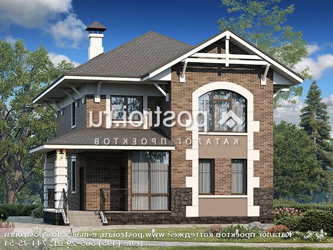 D-143-1P проект двухэтажного дома из газобетона размером 14 на 11 