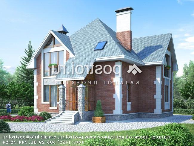 E-173-1P проект двухэтажного дома из пеноблоков размером 11 на 11