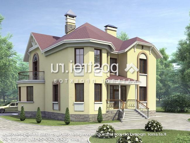 E-230-1P проект двухэтажного дома из газобетона размером 14 на 12 