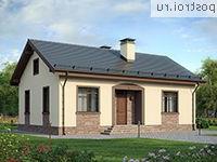 F-083-1P проект одноэтажного дома из пеноблока размером 9 на 13 