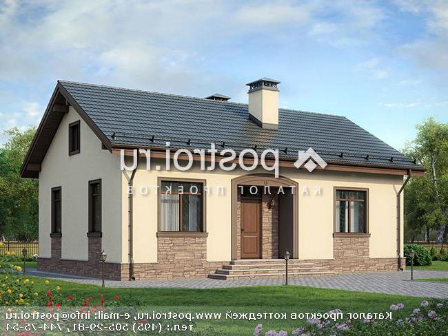 F-083-1P проект одноэтажного дома из пеноблока размером 9 на 13 